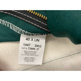 Big Bill Men's Wrinkle Free Work Shorts Size 40 Green Polyester Blend NEW