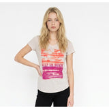 Tek Gear Women's Keep On Moving T Shirt Size Medium V Neck Drytek Cotton Blend Tee