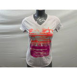 Tek Gear Women's Keep On Moving T Shirt Size Medium V Neck Drytek Cotton Blend Tee