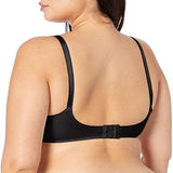 Warner's 01356 No Side Effects Full Coverage Underwire Bra Black