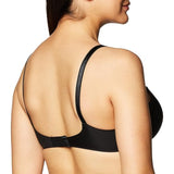 Warner's 01356 No Side Effects Full Coverage Underwire Bra Black