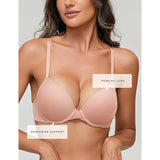 Deyllo W210 Womens Push Up Bra Soft Padded Underwire Pink 32DD NWT