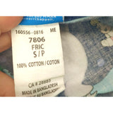Frosty The Snowman Women's Medical Scrub Top Size Small Blue Graphic V Neck Cotton.