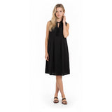 Old Navy Women's Sleeveless Dress Size Medium Black Pleated Rayon Dress NWT