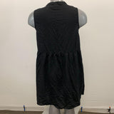 Old Navy Women's Sleeveless Dress Size Medium Black Pleated Rayon Dress NWT
