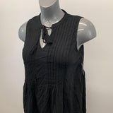Old Navy Women's Sleeveless Dress Size Medium Black Pleated Rayon Dress NWT