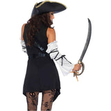 Women's Black Sea Buccaneer Sexy Pirate Costume for Women Size 3X-4X