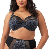 Elomi Morgan EL4110SND Banded Comfort & Support Bra 34I Snow Leopard NWOT