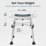 PELEGON Shower Chair for Inside Shower (350 lb) NEW
