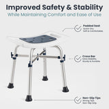 PELEGON Shower Chair for Inside Shower (350 lb) NEW