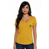 PINK Victoria’s Secret Women’s Neon Yellow Short Sleeve Wolverine M Front Pocket