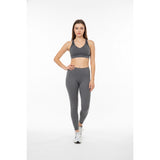 Puma Women's Grey Sport Bra Workout Athletic Size Large Nylon Blend