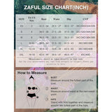 ZAFUL Women's Small Tie Back Padded High Cut Bikini Set Two Piece Swimsuit NEW