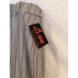 NEW ALL-STAR SPORTS Baseball Pants ADULT Size MEDIUM Gray w/Maroon Pinstripes