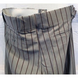 NEW ALL-STAR SPORTS Baseball Pants ADULT Size MEDIUM Gray w/Maroon Pinstripes