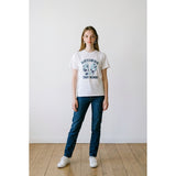 Antigua West Indies Women's Graphic T Shirt Size Medium White Short Sleeve Cotton Tee