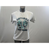 Antigua West Indies Women's Graphic T Shirt Size Medium White Short Sleeve Cotton Tee