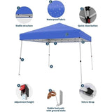 10X10 FT SLANT LEGS CANOPY TENT (BLUE)