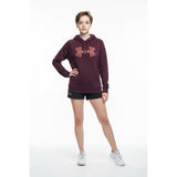 Under Armour Women's Polyester Hoodie Size Small Cold Gear Burgundy Long Sleeve Sweatshirt
