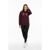 Under Armour Women's Polyester Hoodie Size Small Cold Gear Burgundy Long Sleeve Sweatshirt