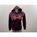 Under Armour Women's Polyester Hoodie Size Small Cold Gear Burgundy Long Sleeve Sweatshirt