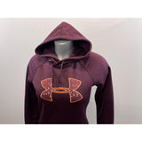 Under Armour Women's Polyester Hoodie Size Small Cold Gear Burgundy Long Sleeve Sweatshirt
