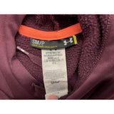 Under Armour Women's Polyester Hoodie Size Small Cold Gear Burgundy Long Sleeve Sweatshirt