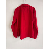 Calvin Klein Jeans Women's Long sleeve button front blouse shirt Large NWT