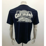 Miami Car Wash Graphic Shirt Men's Medium Blue Polyester Short Sleeve Tee