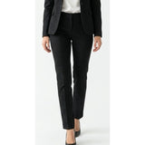 Ricki’s Microtwill Dress Pants Women’s Size 0 Black Patterned Slim Leg Stretch