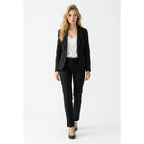 Ricki’s Microtwill Dress Pants Women’s Size 0 Black Patterned Slim Leg Stretch