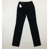 Ricki’s Microtwill Dress Pants Women’s Size 0 Black Patterned Slim Leg Stretch