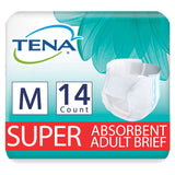 Tena Unisex Incontinence Brief, Super Absorbency, Medium 14 Count