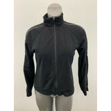 Roots Fleece Jacket Women's Large Black Long Sleeve Mock Full Zip Up