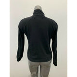 Roots Fleece Jacket Women's Large Black Long Sleeve Mock Full Zip Up