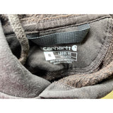 Carhartt Men's Loose Fit Brown Long Sleeve Hoodie Sweater Size Medium Cotton