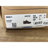 Merrell J036769 Women's Moab 3 Hiking Shoe 7.5 Bracken NEW