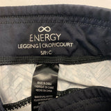 Energy Crop Legging Women's Small gray black Poly Spandex