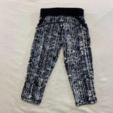 Energy Crop Legging Women's Small gray black Poly Spandex