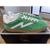 Madden Girl Giia Lace-Up Sneakers Green 9.5M NEW