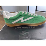 Madden Girl Giia Lace-Up Sneakers Green 9.5M NEW