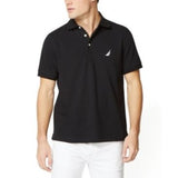 Nautica Short Sleeve Solid Stretch Cotton Pique Polo Shirt Mens Large nwt