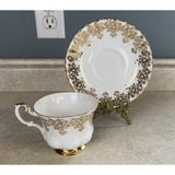 Royal Albert Gold Laced 50th Anniversary Tea Cup And Saucer Set