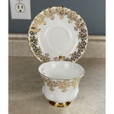 Royal Albert Gold Laced 50th Anniversary Tea Cup And Saucer Set