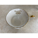 Royal Albert Gold Laced 50th Anniversary Tea Cup And Saucer Set