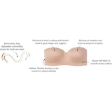 Wacoal 854372 Womens 34B Staying Power Strapless Bra Sand NWT