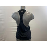 Adidas Women's Racerback Tank Top Size M 12-14 Black Climalite Polyester