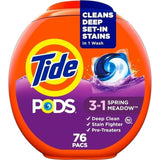 TIDE PODS 3-IN-1 DETERGENT PACS, 76 CT
