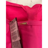 RELLECIGA WOMEN'S XL MOLDED CUP SWIMSUIT PINK Ruched Sides Neon Rose NWT