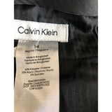 Calvin Klein Bi-stretch Flat Front Dress Pant Boys 14 Oxford Gray Heather